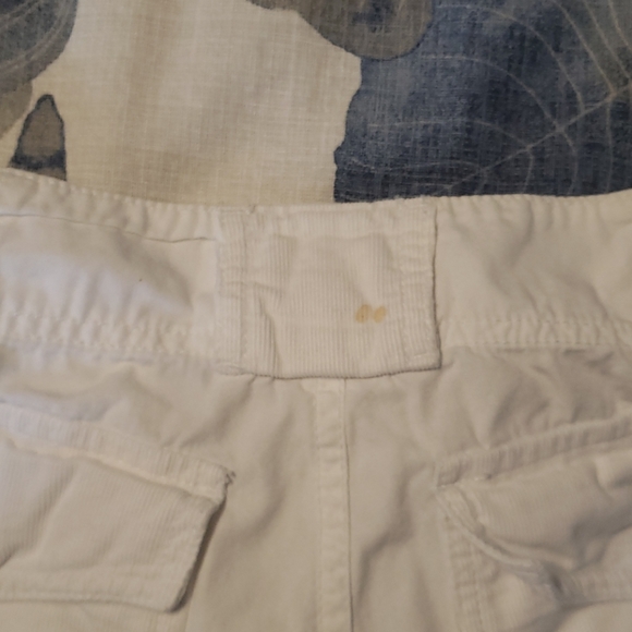 White Cargo Capris 100% cotton - Picture 5 of 5
